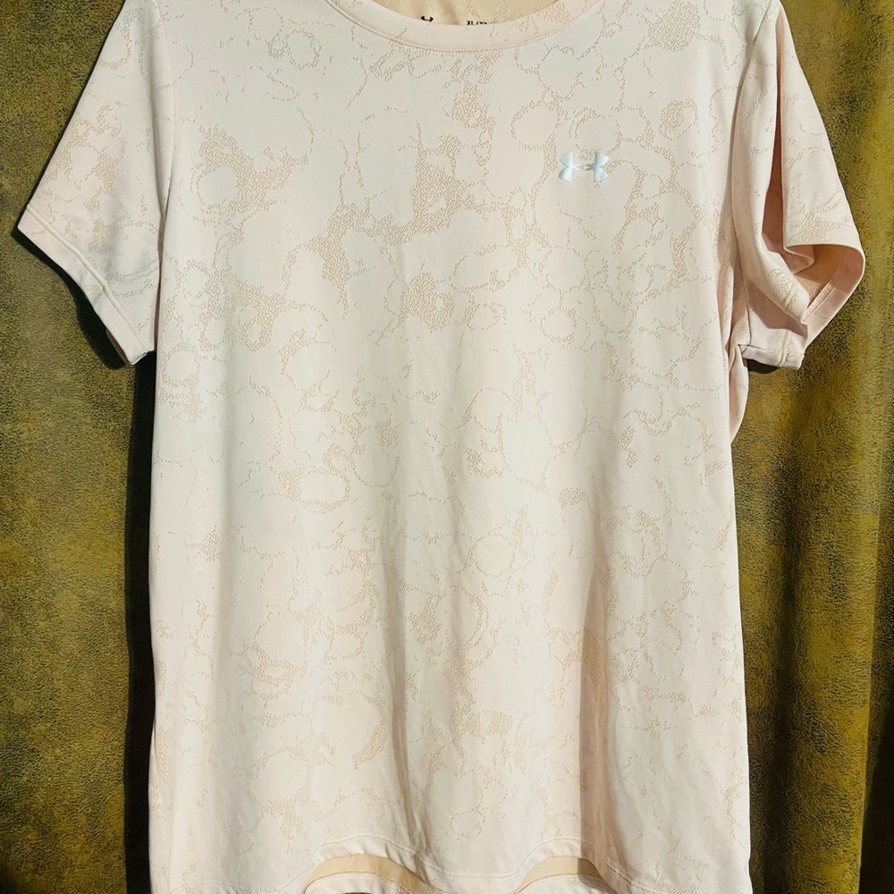 Under Armour Light Pink HeatGear Tee